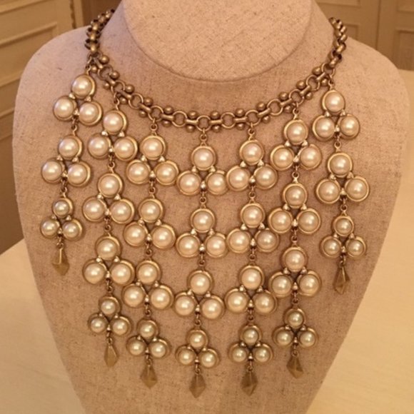 Stella & Dot | Daliah Pearl Drop Bib Necklace - Picture 15 of 15